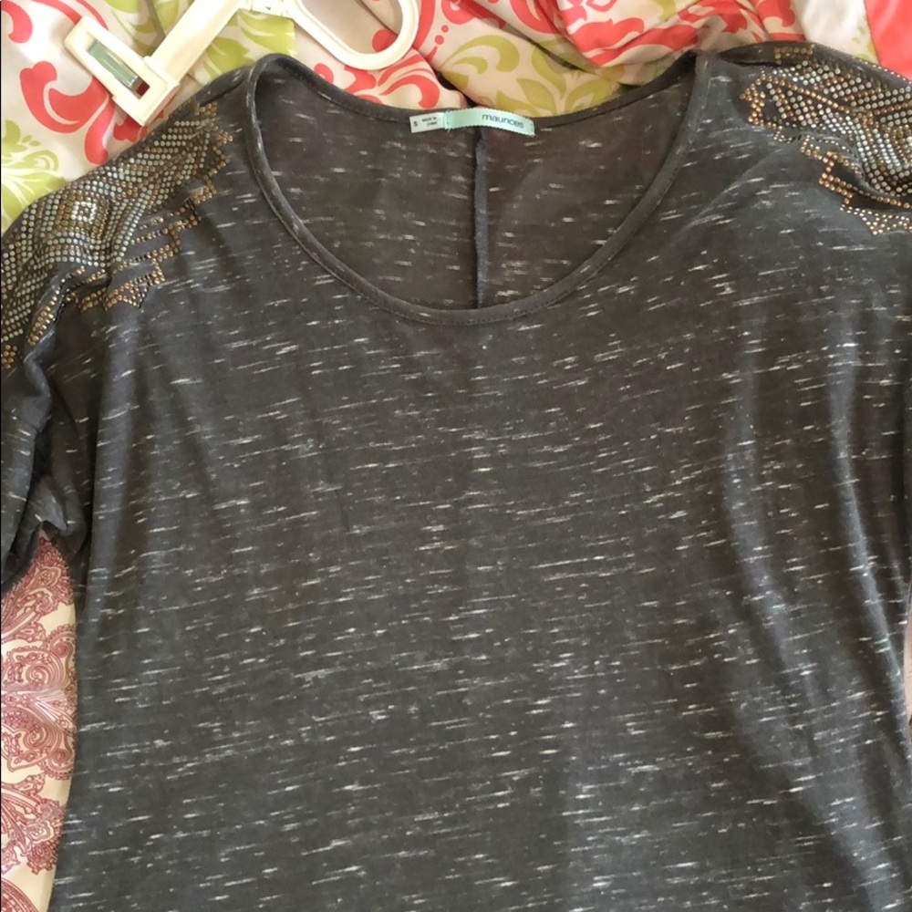 Sparkly grey top